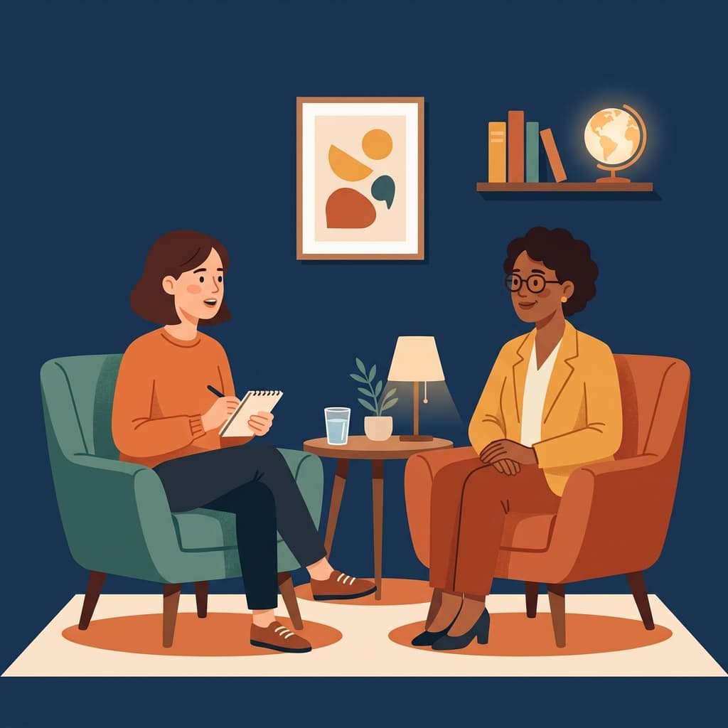 People connecting and supporting each other